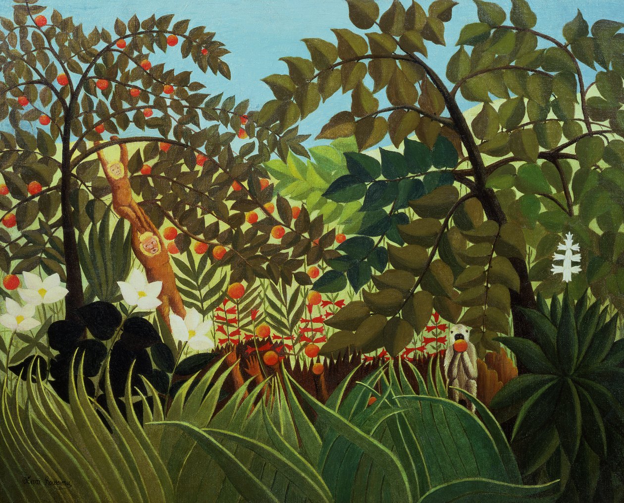 Exotic landscape by Henri Rousseau