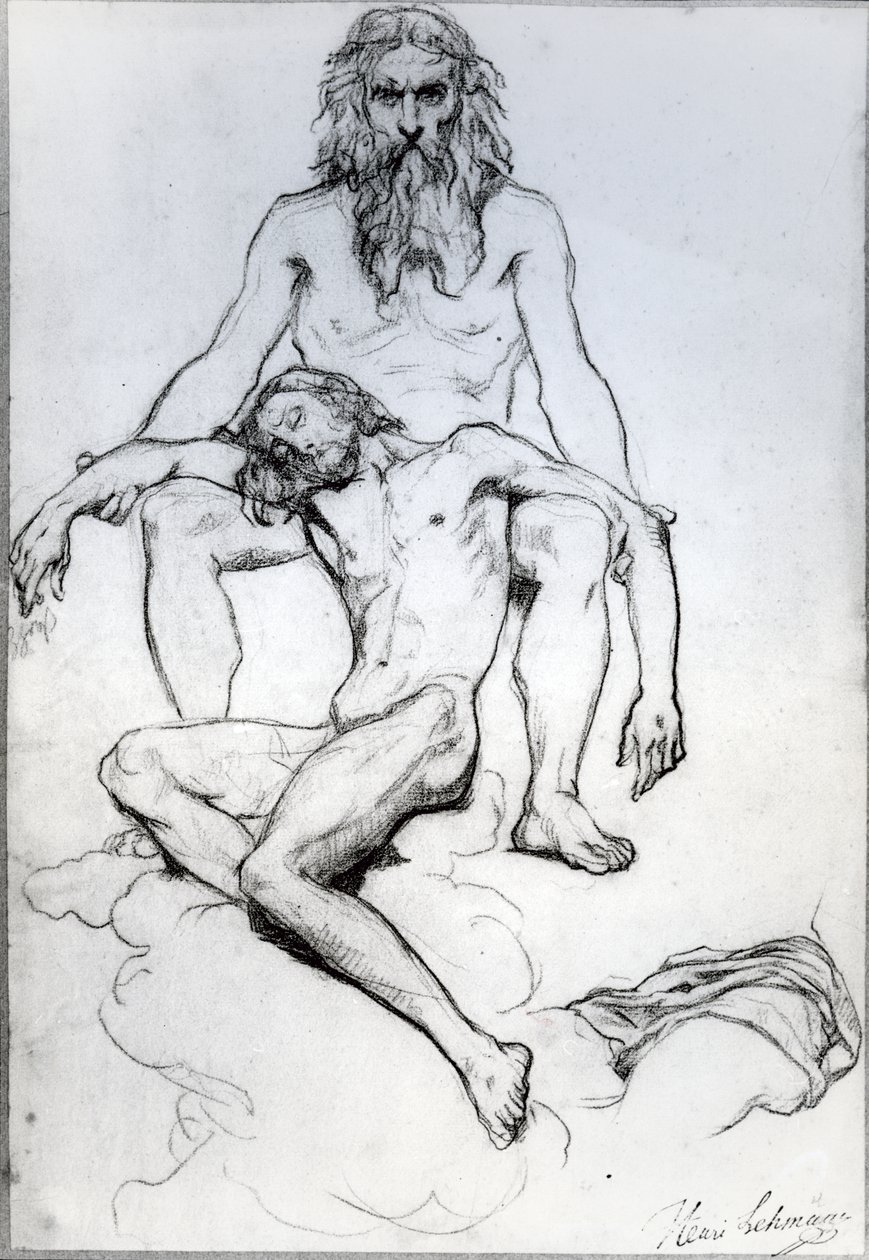 God the Father and God the Son by Henri Lehmann