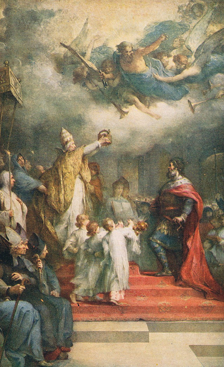 The Coronation of Charlemagne by Henri Leopold Levy