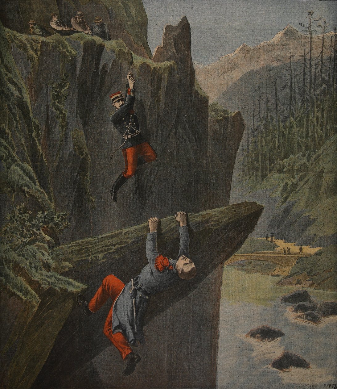 The Rescue of a Soldier, Illustration from 