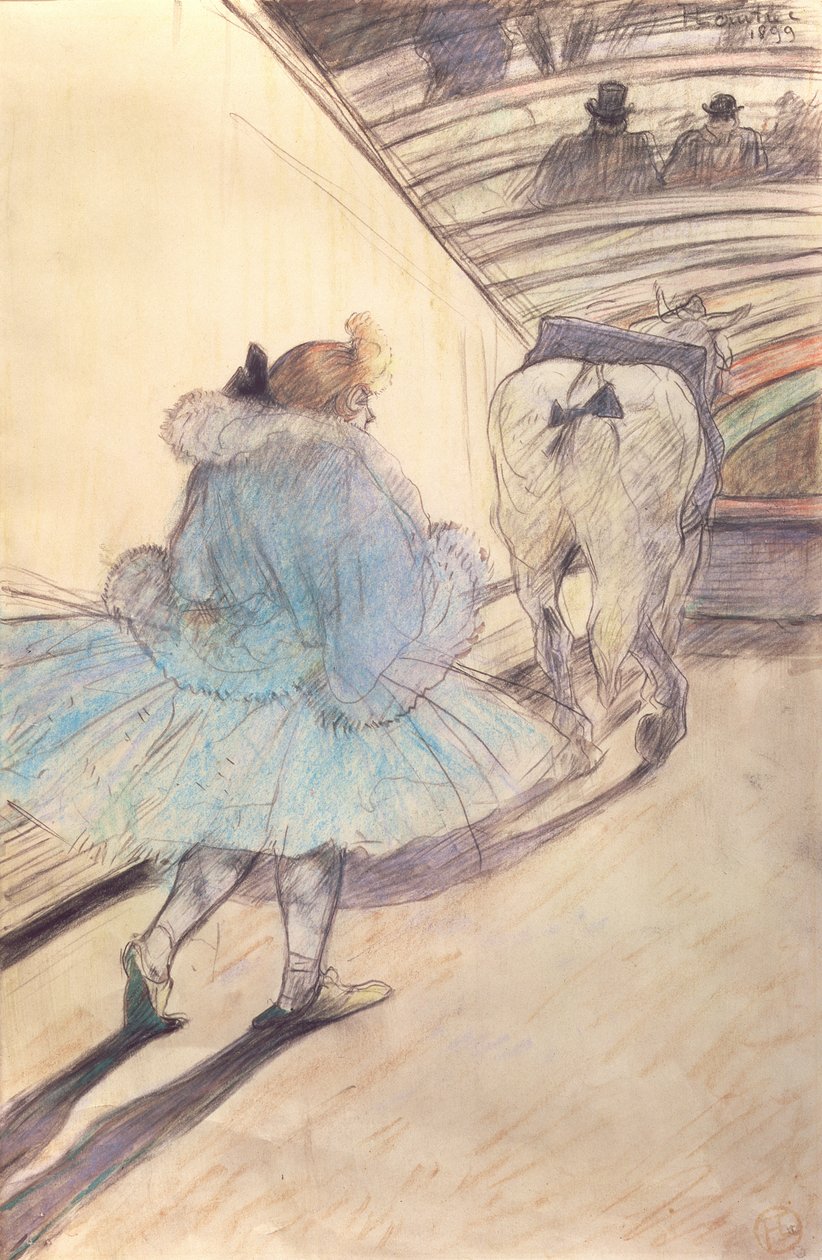 At the Circus, Entering the Ring by Henri de Toulouse Lautrec