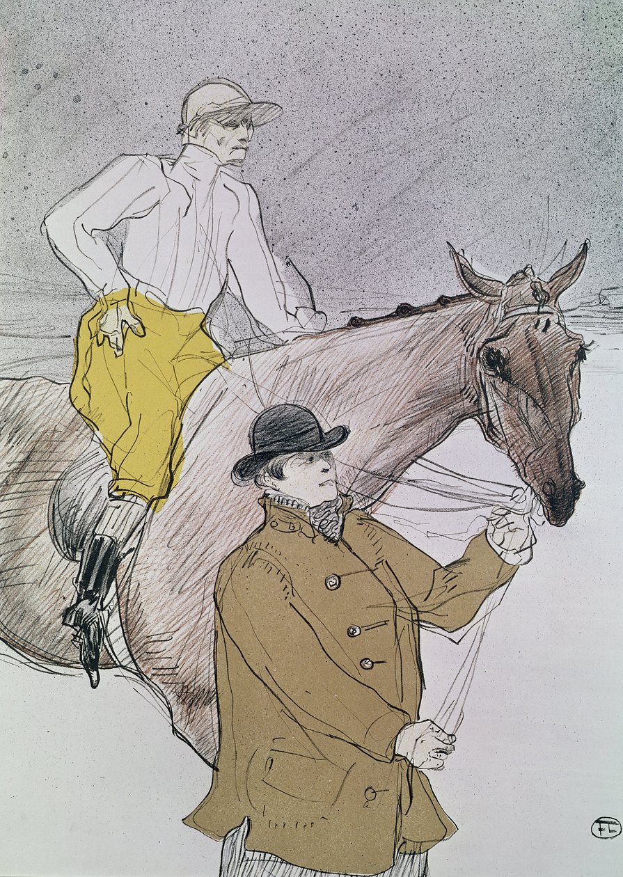 The Jockey Led to the Start by Henri de Toulouse Lautrec
