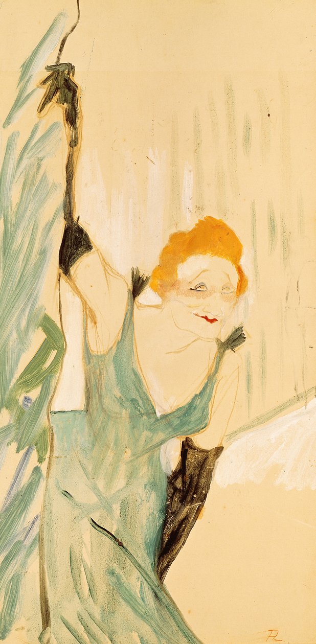Yvette Guilbert taking a Curtain Call, 1894 by Henri de Toulouse Lautrec