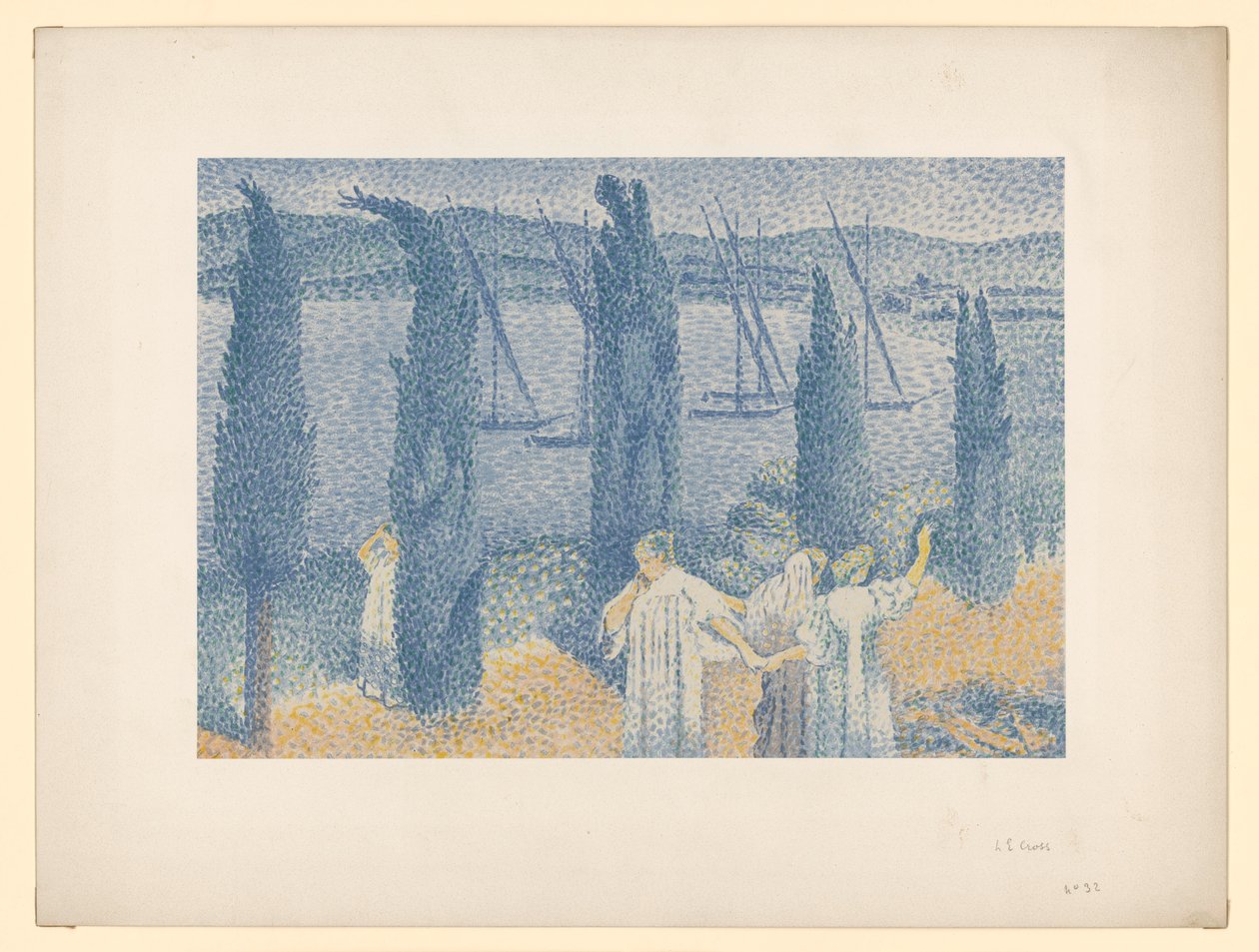 Women Walking (from: A. Vollard: Les Peintre-Graveurs, Paris 1896/97) by Henri-Edmond Cross