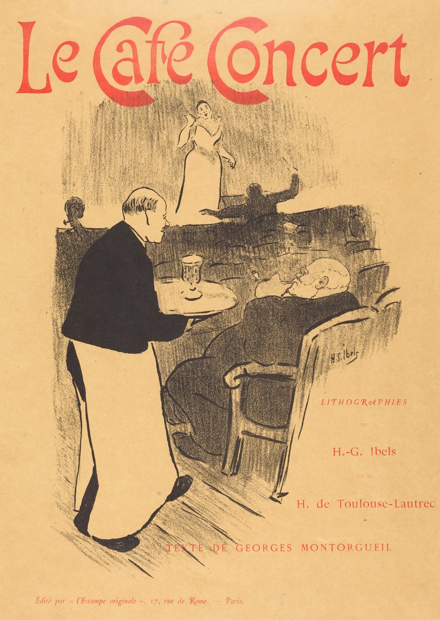 The Cafe Concert: Illustrated Cover by Henri-Gabriel Ibels
