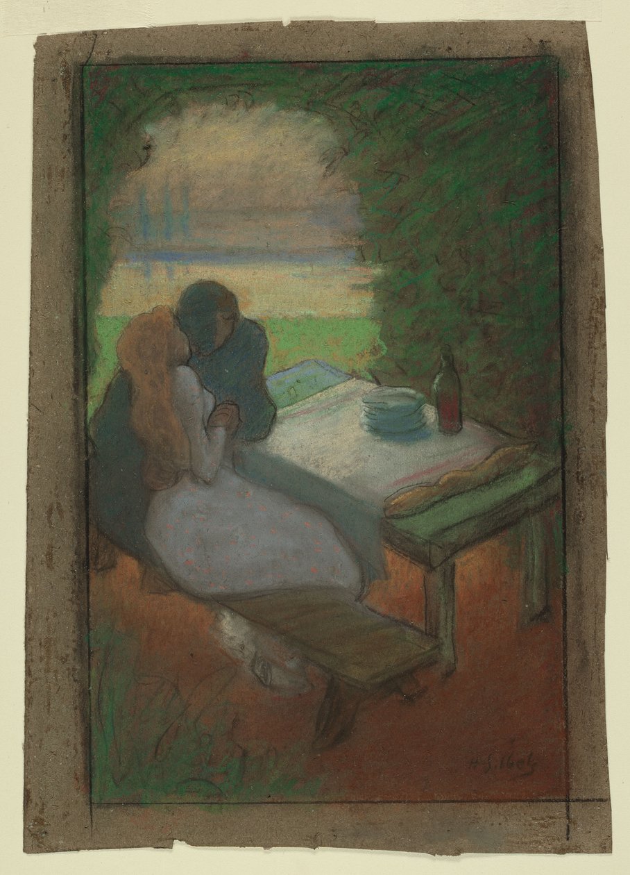 Lovers in an Arbor by Henri-Gabriel Ibels