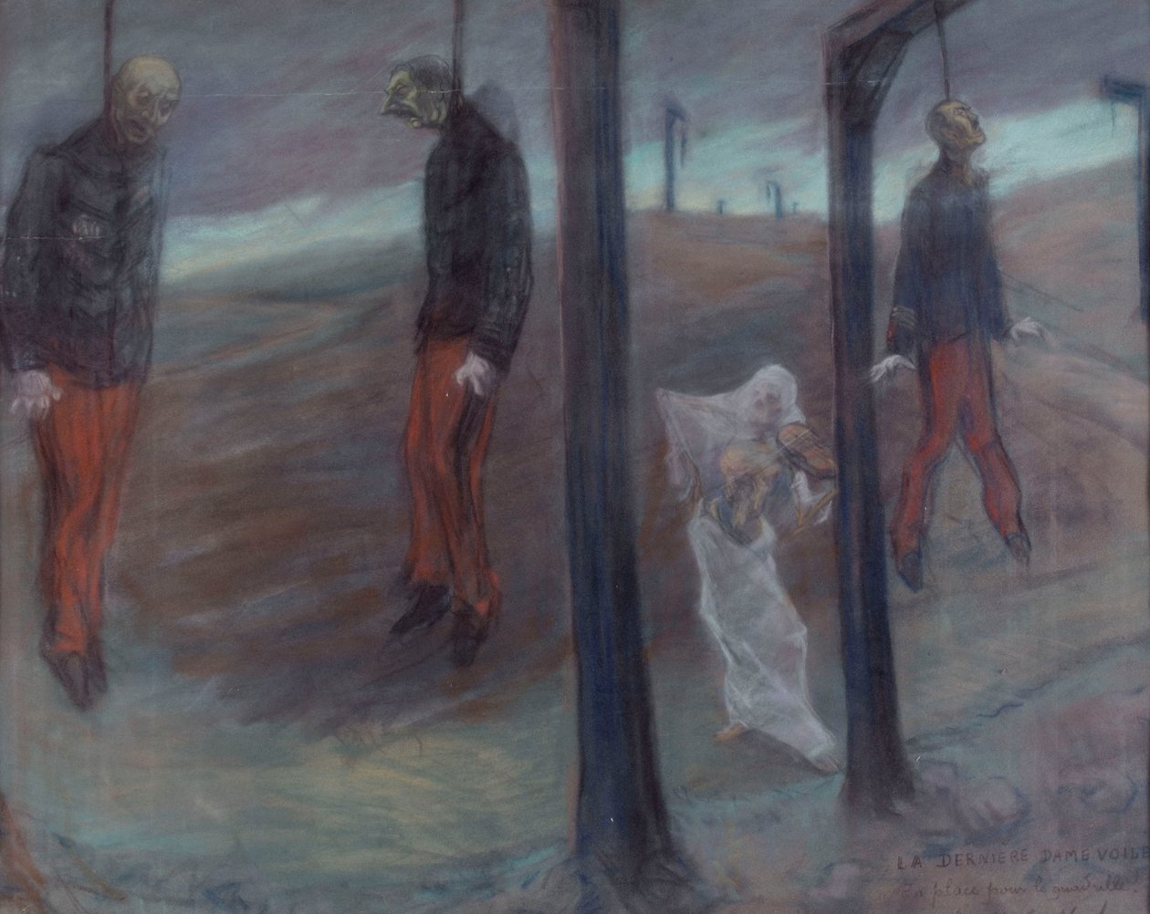 The Dreyfus affair, The last veiled lady, Up for the quadrille by Henri-Gabriel Ibels
