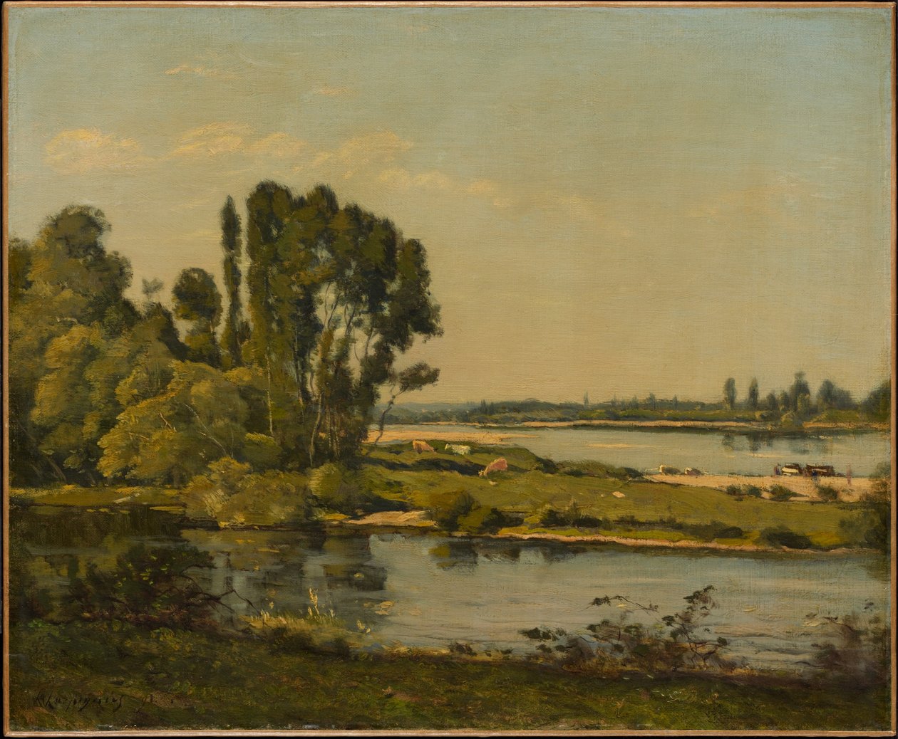 Landscape with a River by Henri-Joseph Harpignies