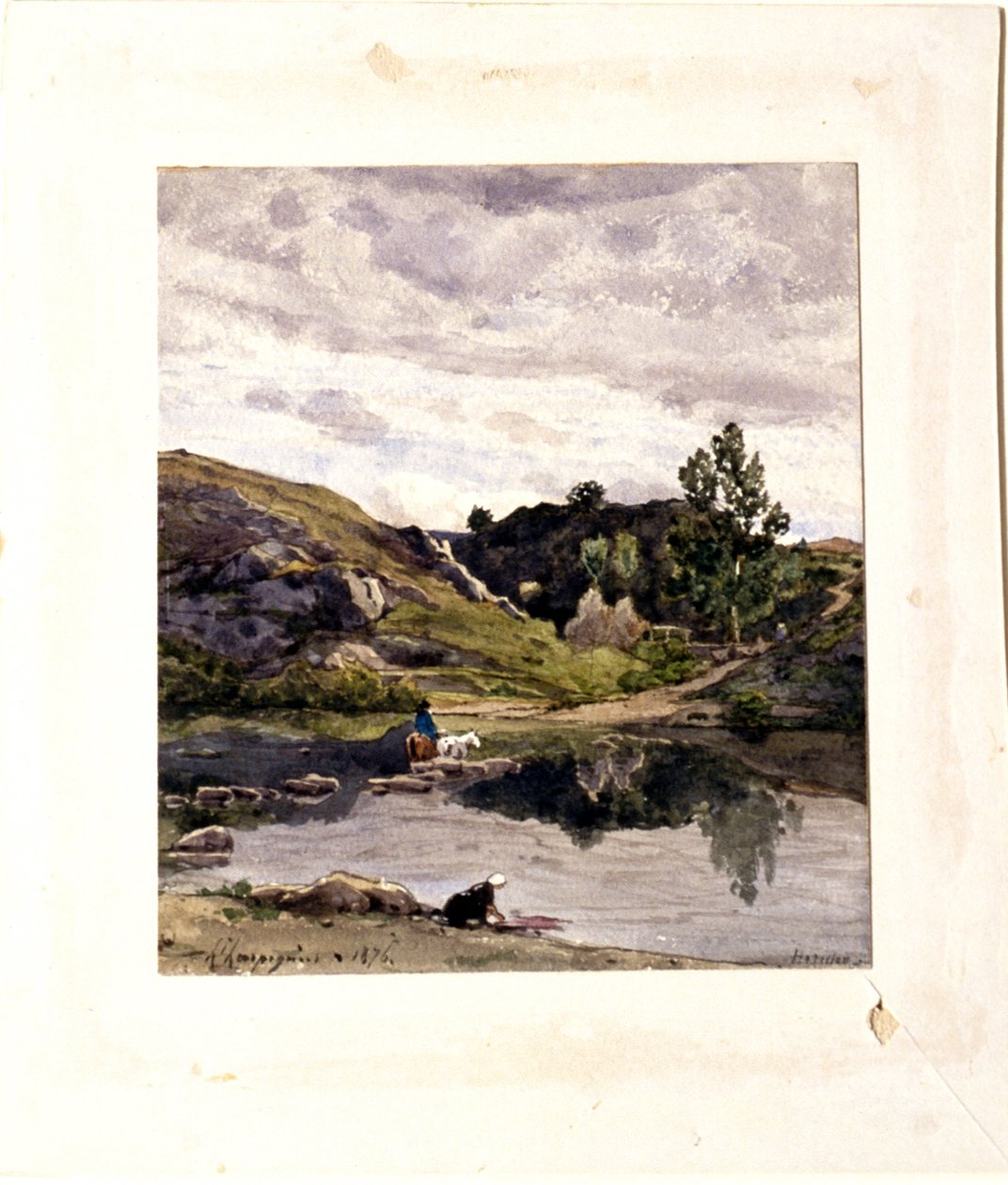 River Landscape by Henri-Joseph Harpignies