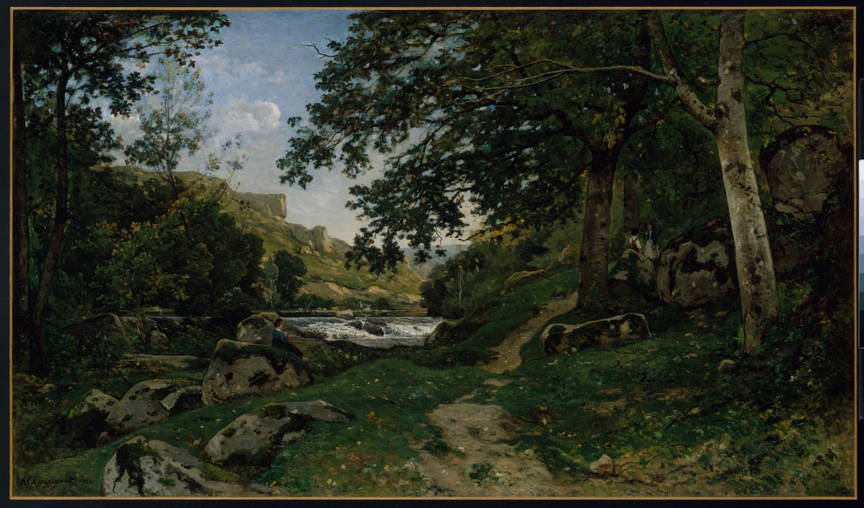 The Rocky Path in the Morvan by Henri-Joseph Harpignies