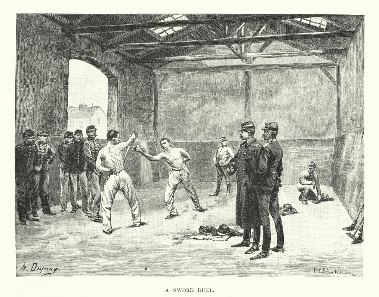 A Sword Duel by Henri-Louis Dupray