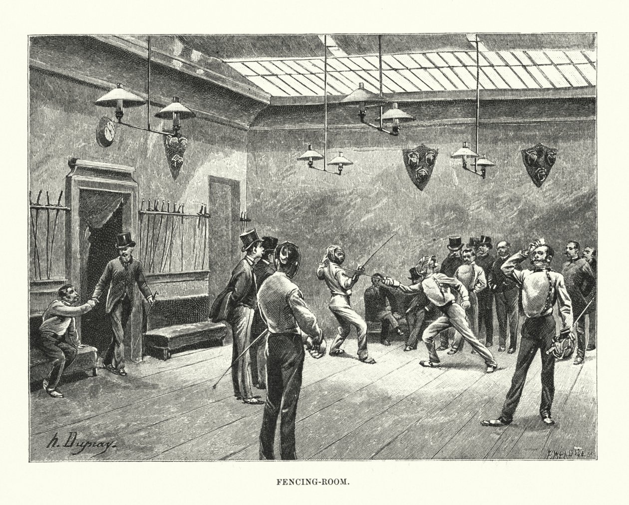 Fencing Room by Henri-Louis Dupray