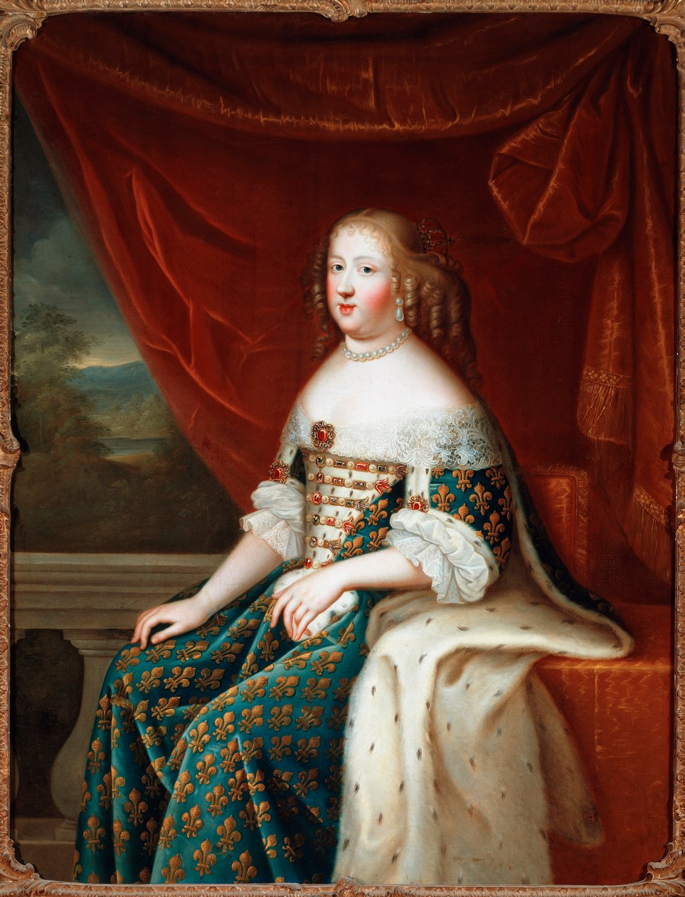 Portrait of Maria Theresa of Spain (1638-1683), queen of France by Henri (circle of) Beaubrun