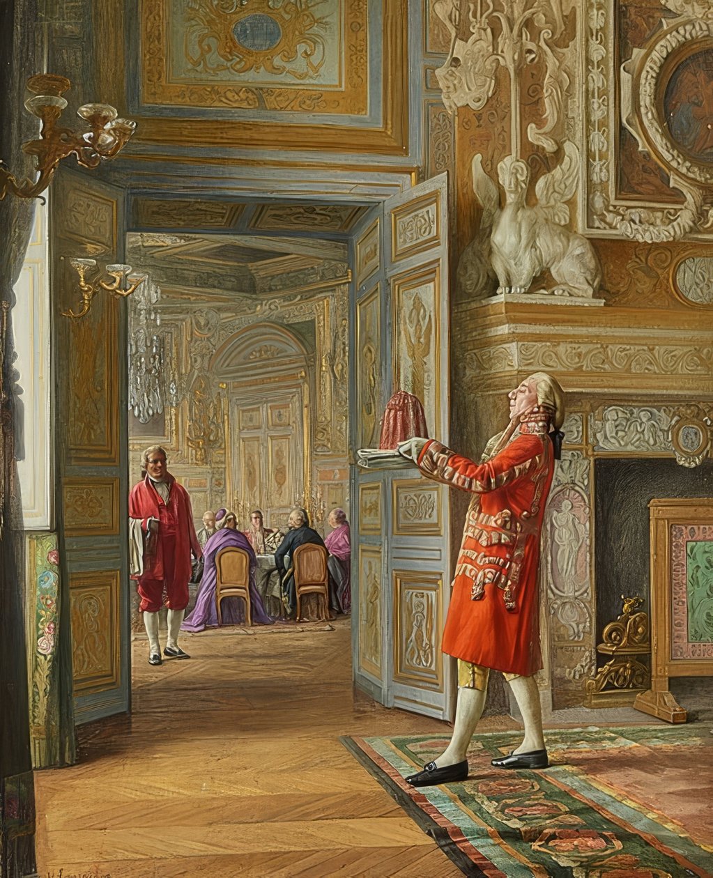 In the Vatican: Dessert is Served by Henri Adolphe Laissement