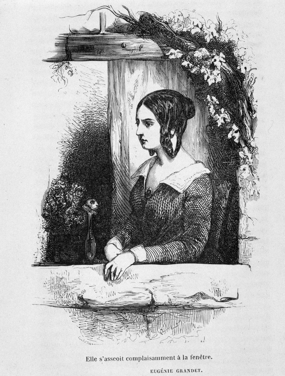 Eugénie Grandet at her window - in 