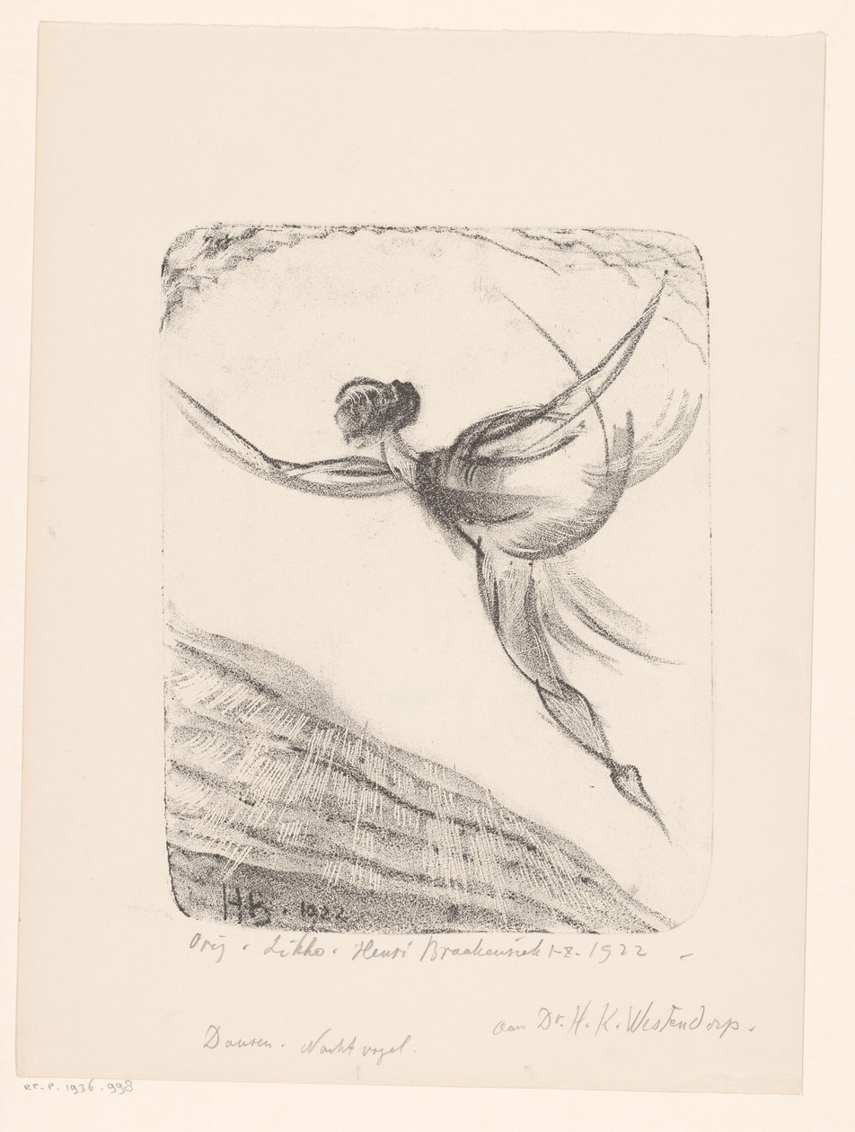 Dancing. Night Bird by Henri Braakensiek (signed by artist)