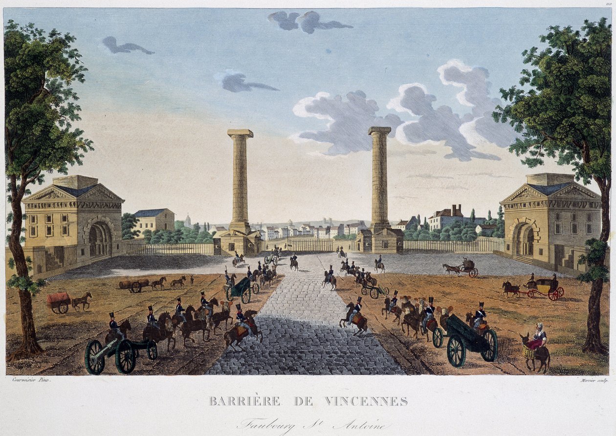 The Barrier de Vincennes - in “Vues de Paris” by Henri Courvoisier Voisin