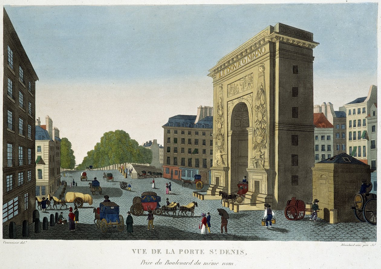 View of the Saint-Denis Gate - in 