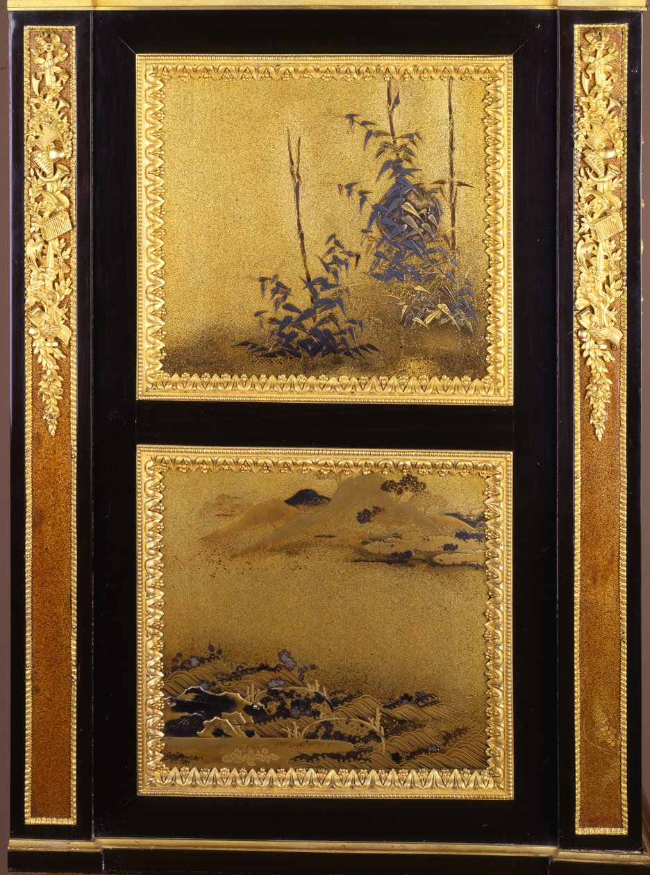 An ormolu-mounted secretaire in the Louis XVI style (detail) by Henri Dasson