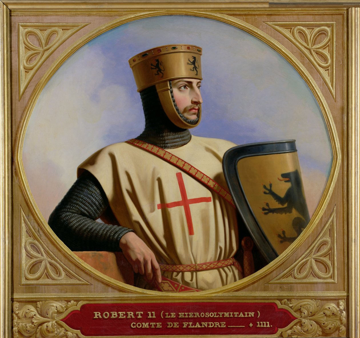 Robert II le Hierosolymitain, Count of Flanders, 1843 by Henri Decaisne