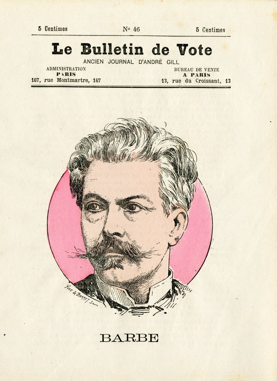 Ballot 2nd series, Satirical in Colors: Beard - Illustration by Henri Demare by Henri Demare