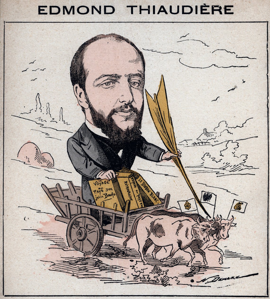 Portrait of Edmond Antoine Delphin Thiaudiere by Henri Demare