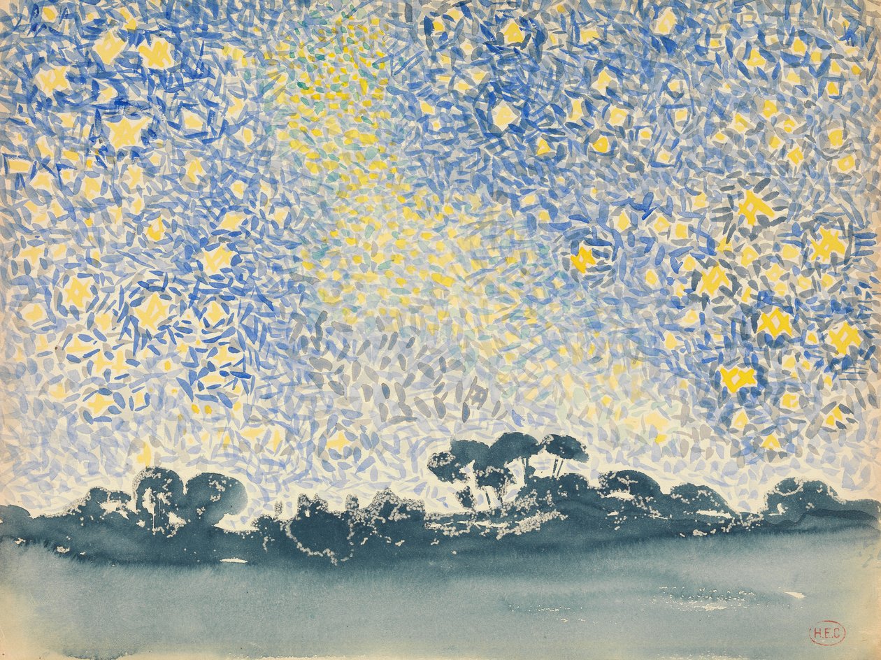 Landscape with Stars, c.1905-08 by Henri Edmond Cross