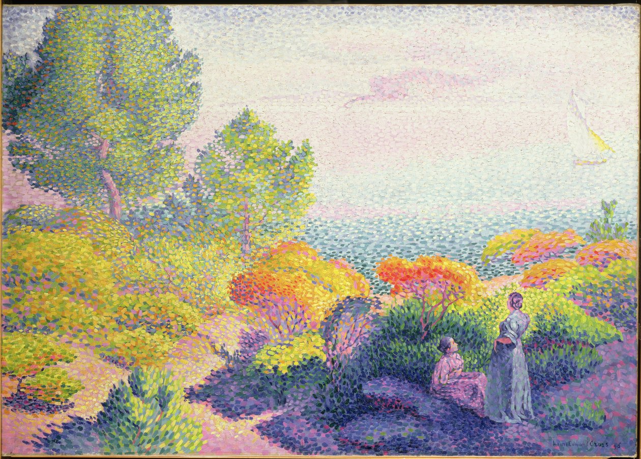 Landscape with Two Women by Henri Edmond Cross
