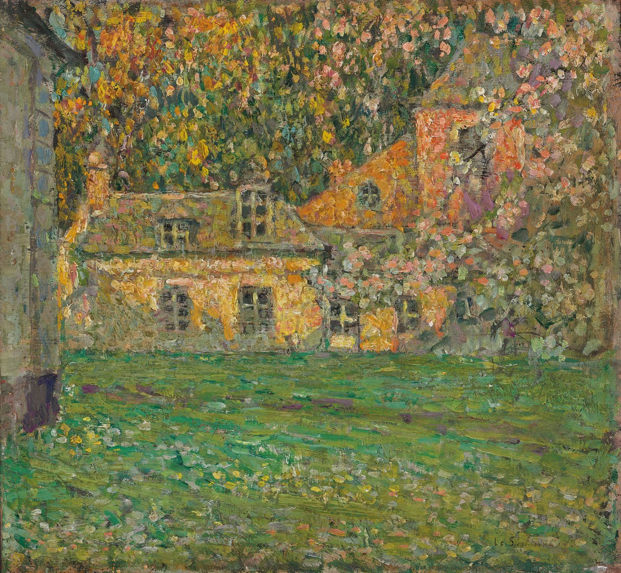 Flowering Trees by Henri Eugene Augustin Le Sidaner