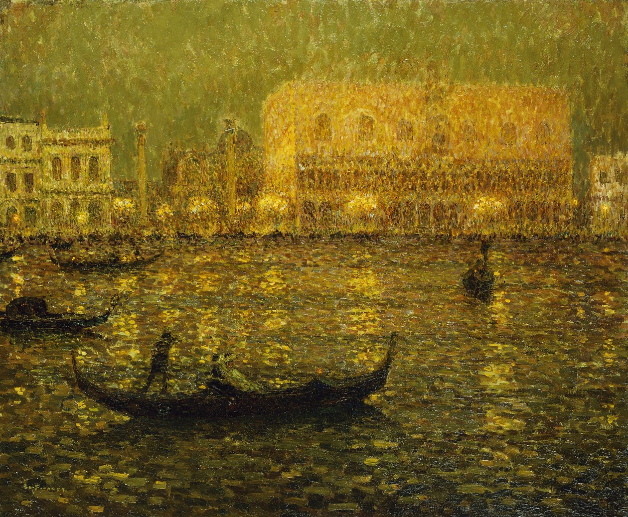 The Ducal Palace by Henri Eugene Augustin Le Sidaner