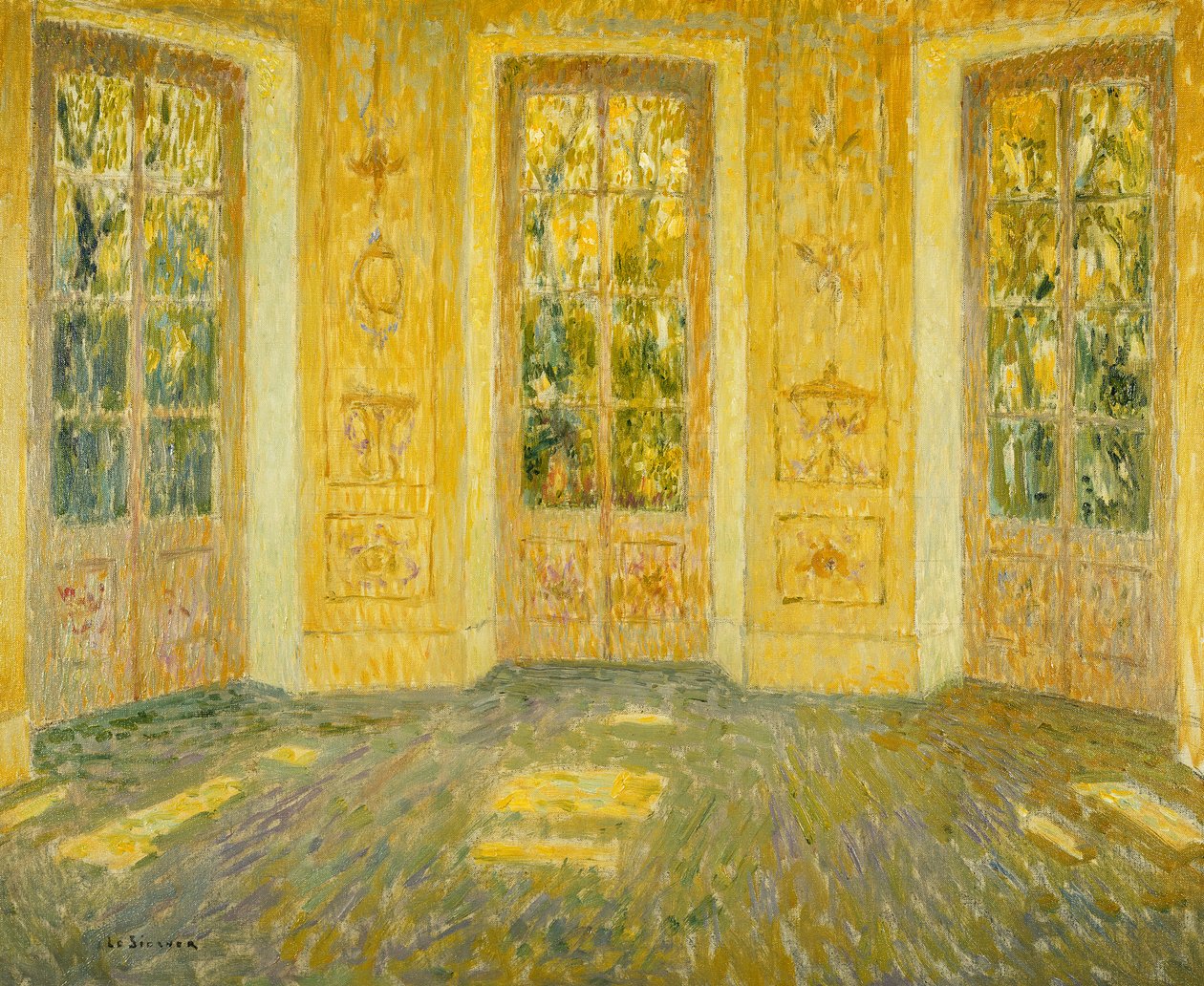 Windows on the Park by Henri Eugene Augustin Le Sidaner