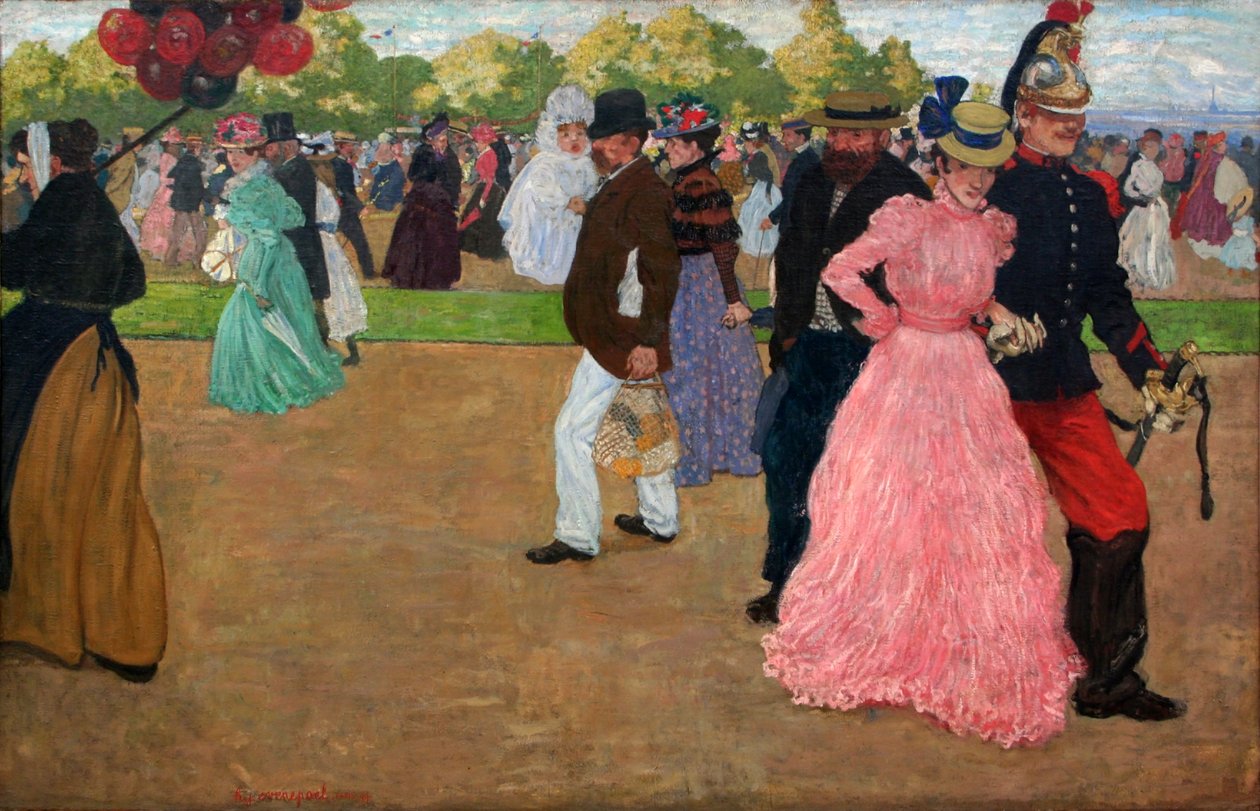 Sunday Stroll in the Bois de Boulogne by Henri Evenepoel