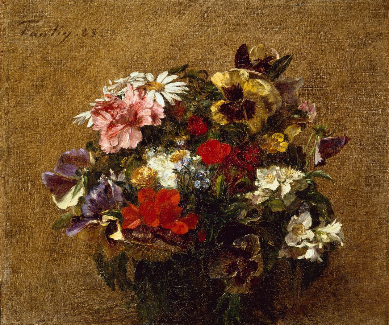 Bouquet of Flowers by Ignace Henri Jean Fantin Latour