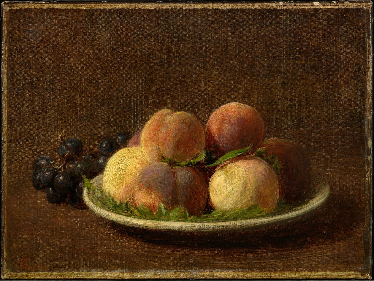 Peaches and Grapes by Henri Fantin-Latour
