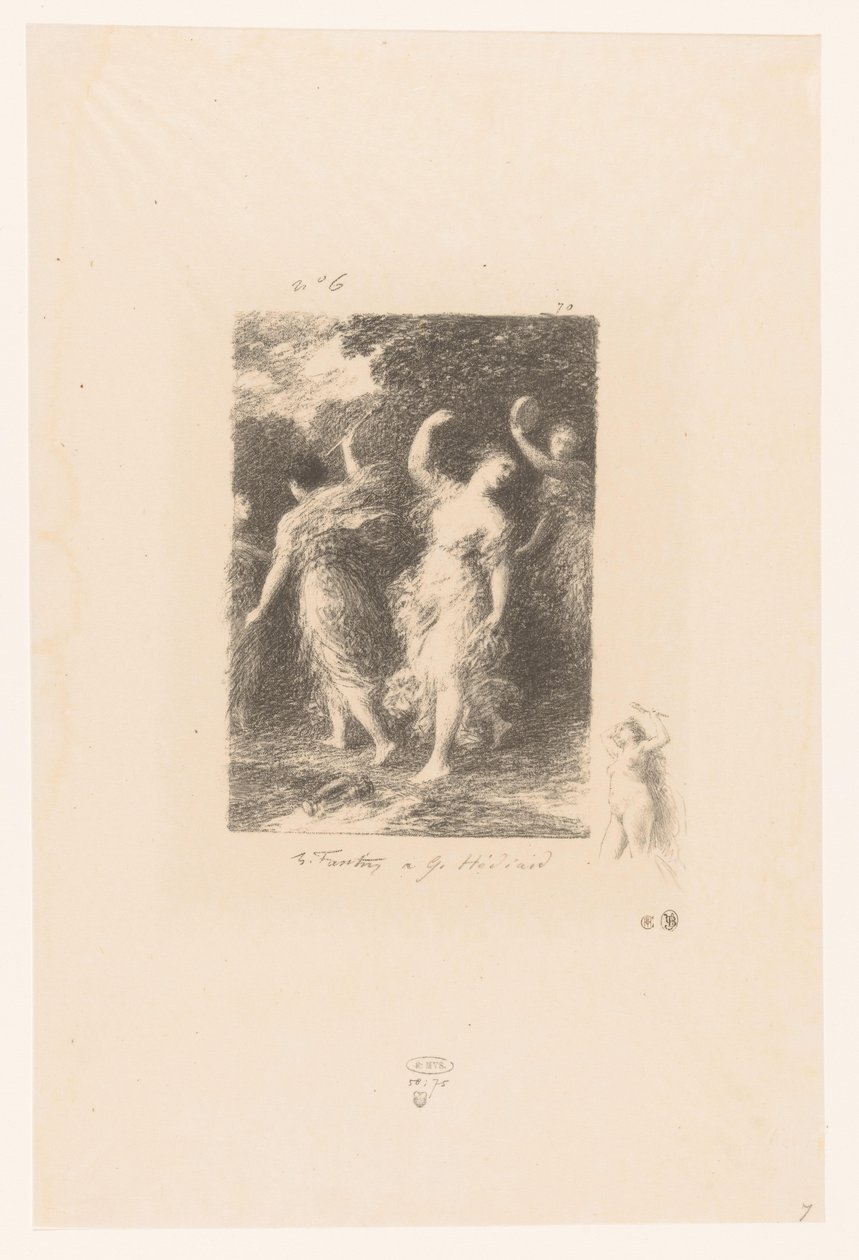Bacchantes Dancing and Making Music by Ignace Henri Jean Fantin Latour