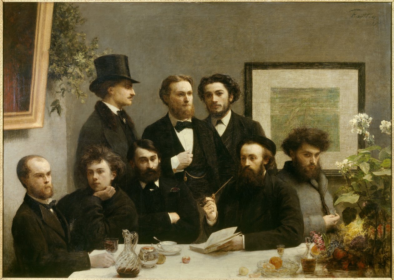 Table corner by Ignace Henri Jean Fantin Latour