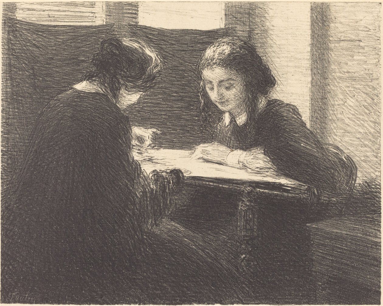 The Embroiderers by Ignace Henri Jean Fantin Latour