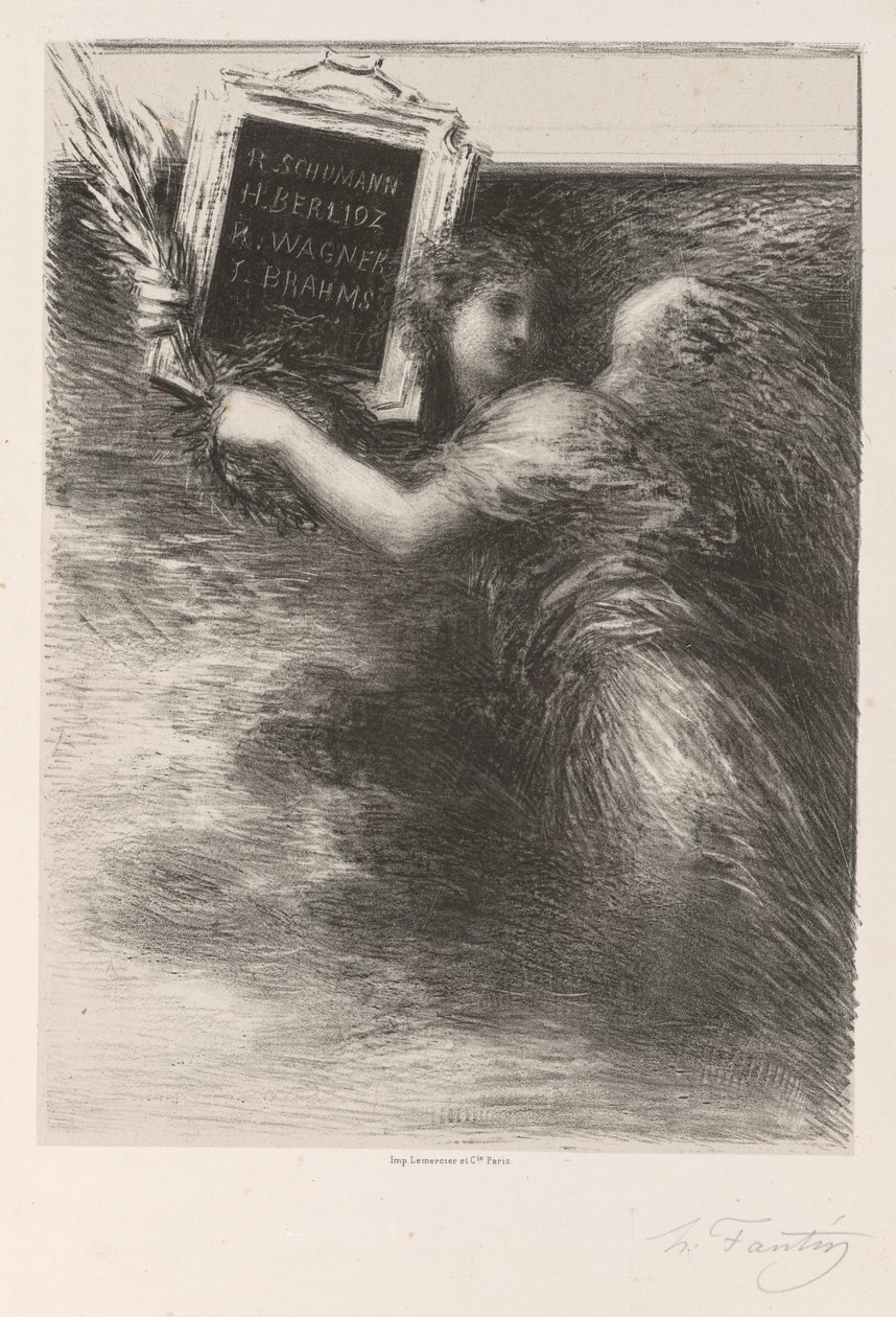 The Genius of Music by Ignace Henri Jean Fantin Latour