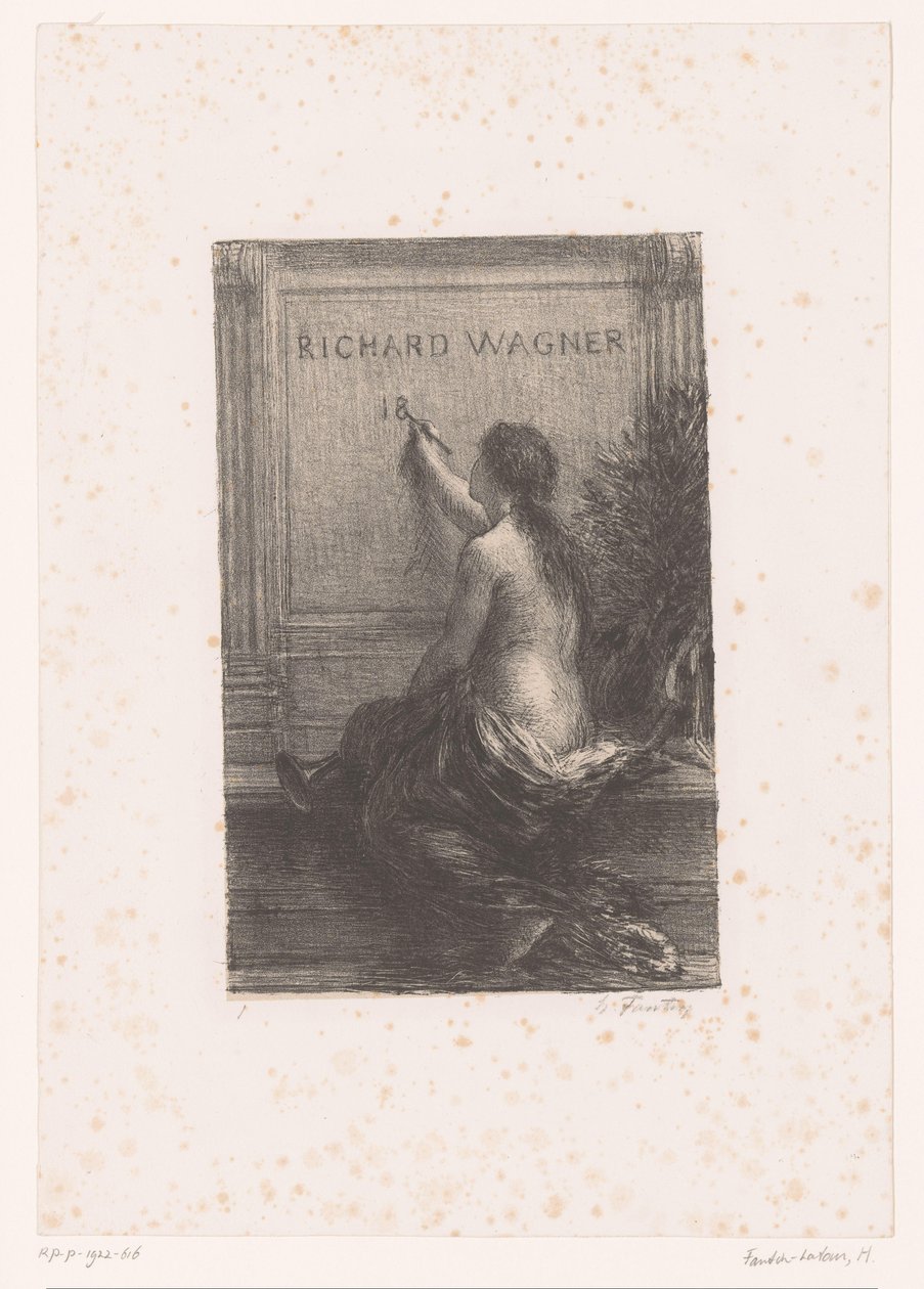 Title Page for: Richard Wagner, His Life and Works (Immortality) by Ignace Henri Jean Fantin Latour