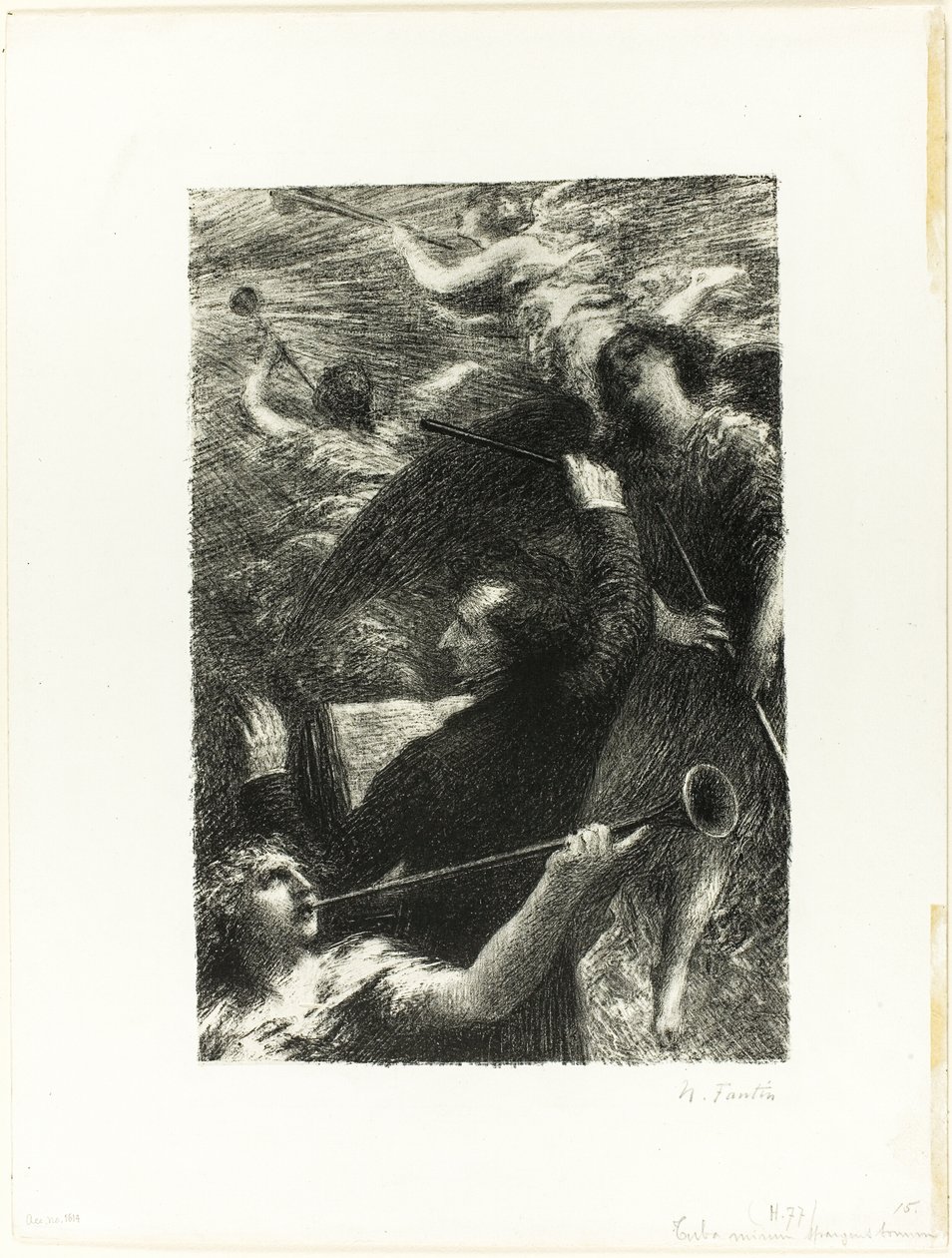 Tuba Mirum Spargens Sonum by Ignace Henri Jean Fantin Latour