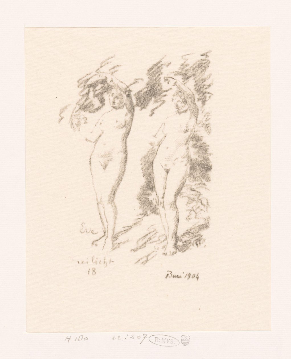 Two Studies of Eve by Ignace Henri Jean Fantin Latour