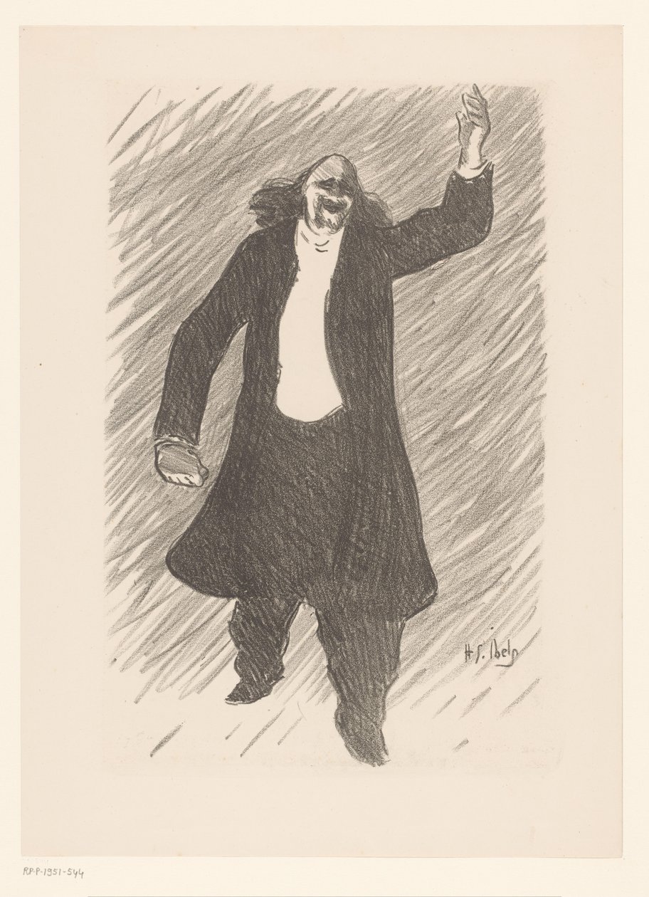 Portrait of the Chansonnier Marcel Legay by Henri Gabriel Ibels