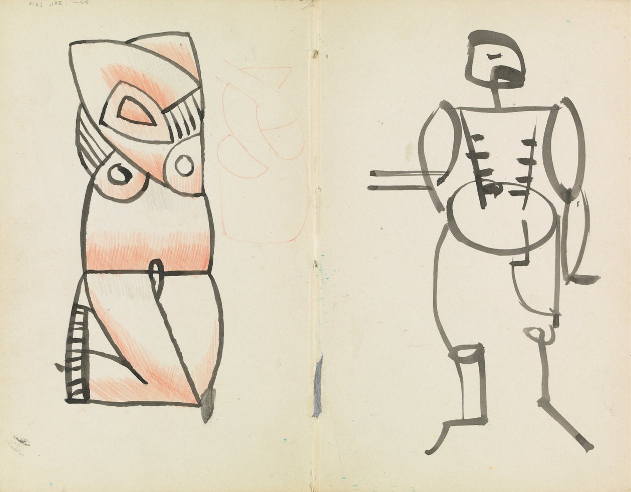Crouching Female and Standing Male by Henri Gaudier Brzeska