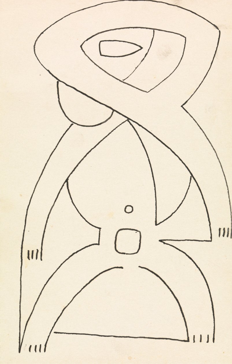 Figure Study for a Relief Design by Henri Gaudier Brzeska