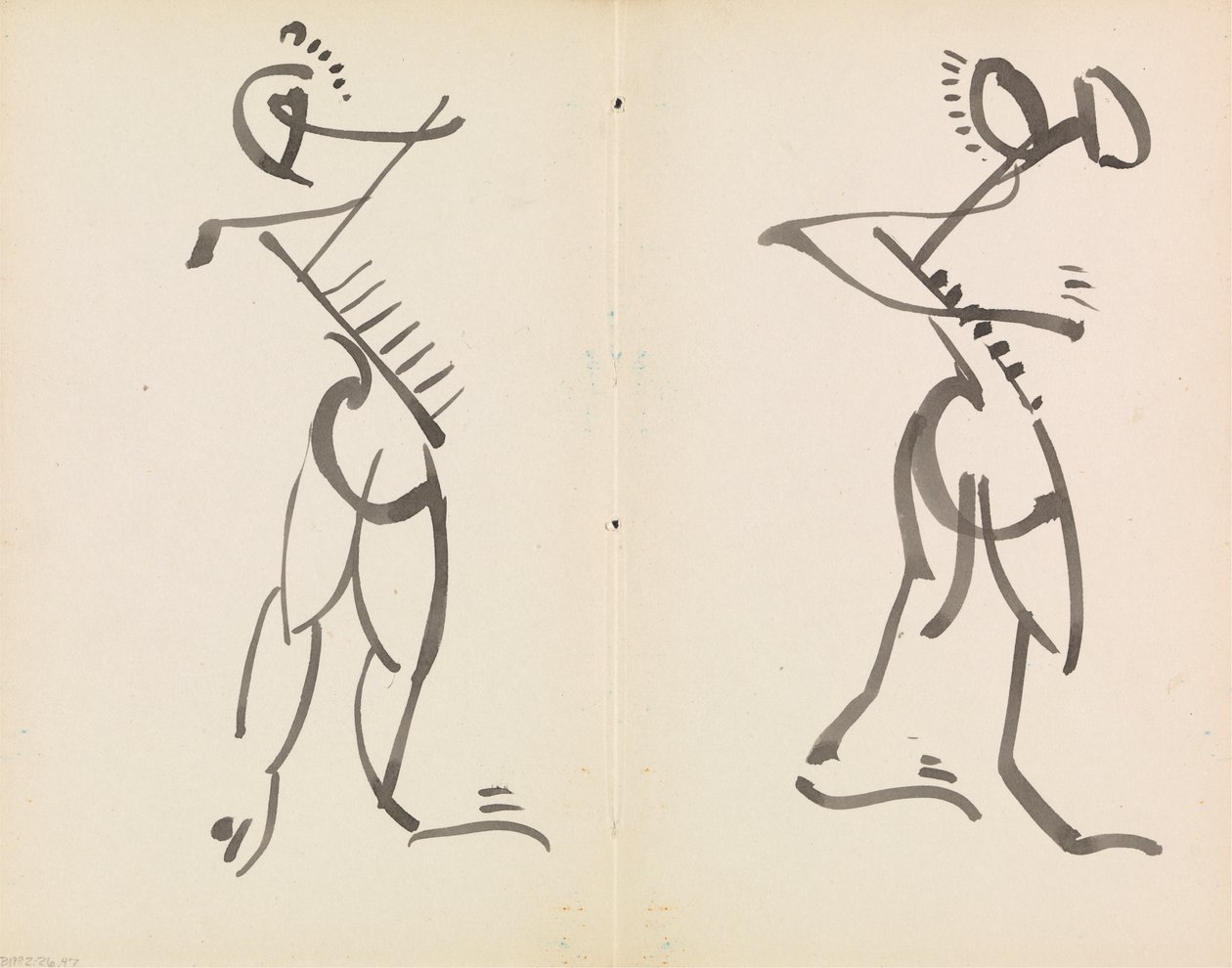 Two Dancing Figures by Henri Gaudier Brzeska