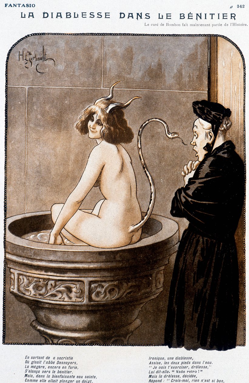 The Devil in the Benitier by Henri Gerbault