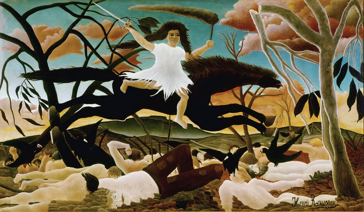 The War or the Riding of Discord by Henri J.F. Rousseau