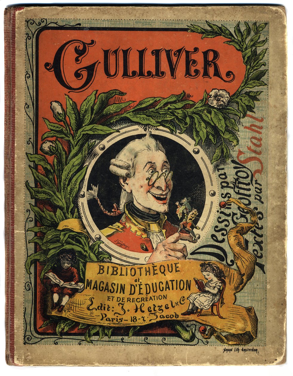 Portrait of Lemuel Gulliver. Cover for “Gulliver