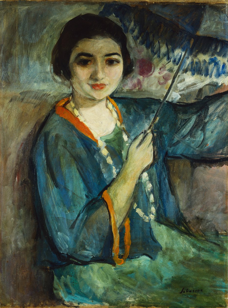 Nono with Umbrella by Henri Lebasque