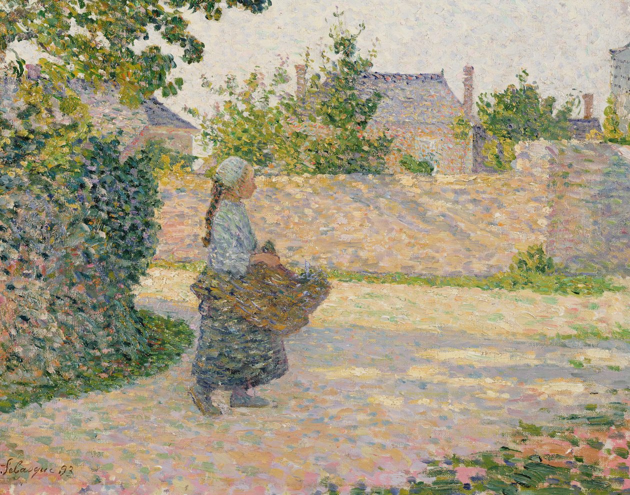 Peasant Girl Returning to the Village, 1893 by Henri Lebasque